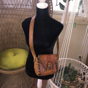 Vintage Tooled Leather Purse